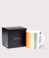 Bone China Printed Mug: 96A Artist Stripe