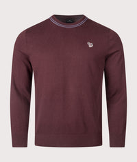 Zebra Badge Jumper: 29 Very Dark Red