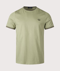 Twin Tipped T-Shirt: Y64 Olive Mint/Night Green