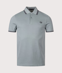 Twin Tipped Fred Perry Polo Shirt: Z56 Stockport Blue/Navy/Navy