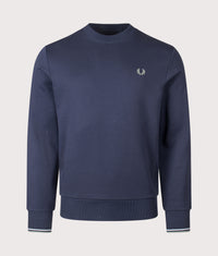 Crew Neck Sweatshirt: Z47 Dark Airforce/Light Ice/Bayleaf