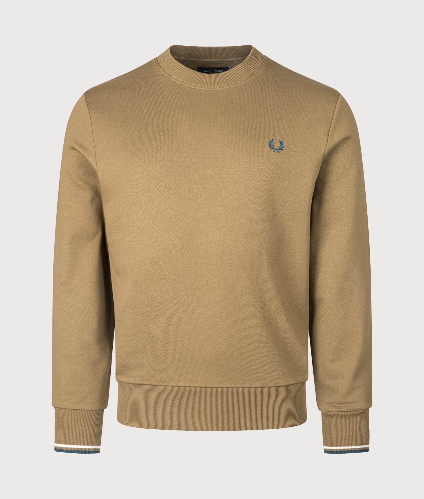 Crew Neck Sweatshirt in Shaded Stone | Fred Perry | EQVVS