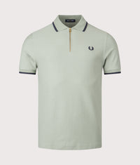 Crepe Piqué Polo Shirt: Z16 Bayleaf