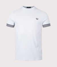 Striped Cuff T-Shirt: R30 Light Ice