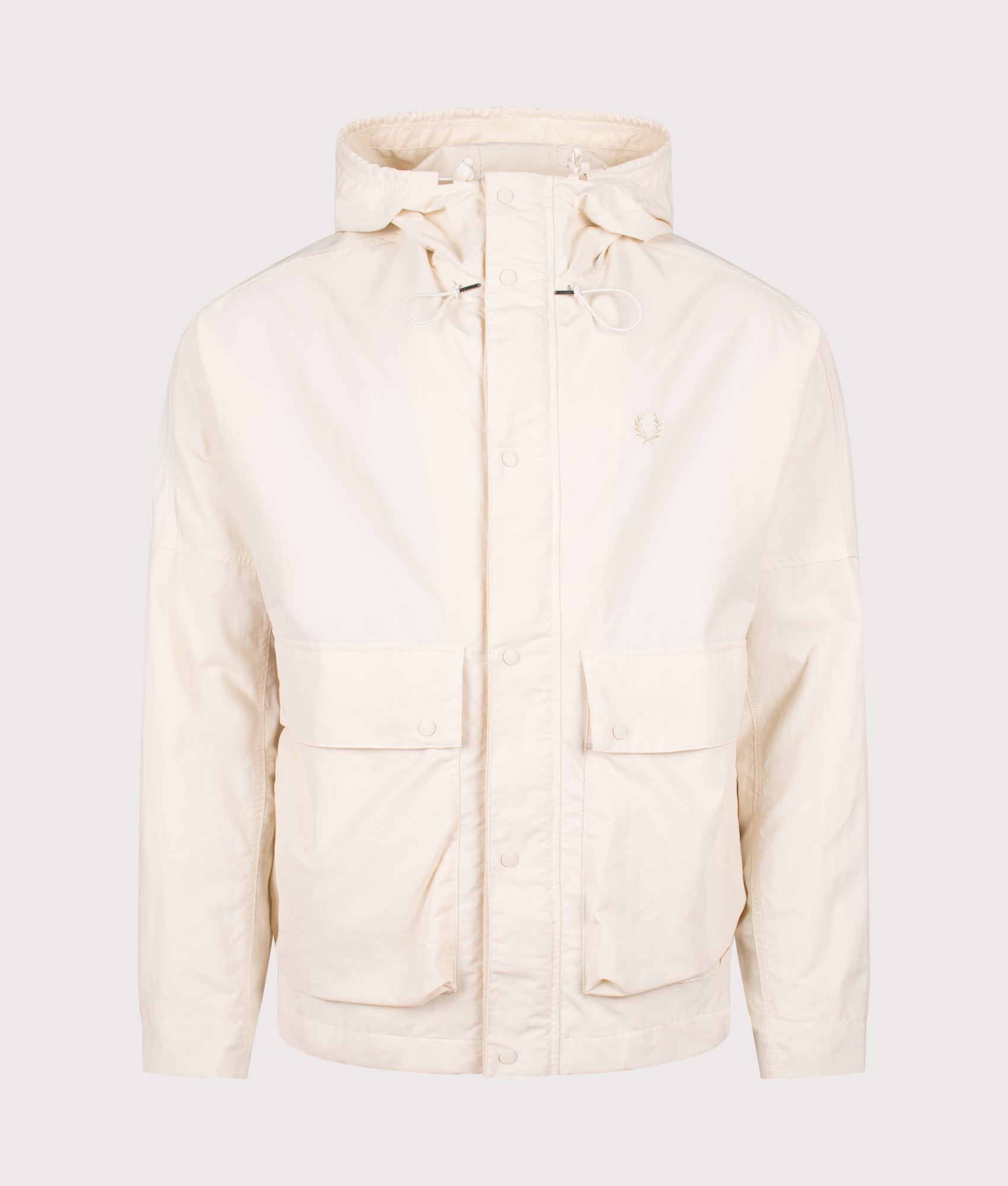 Cropped Ripstop Parka in Ecru | Fred Perry | EQVVS