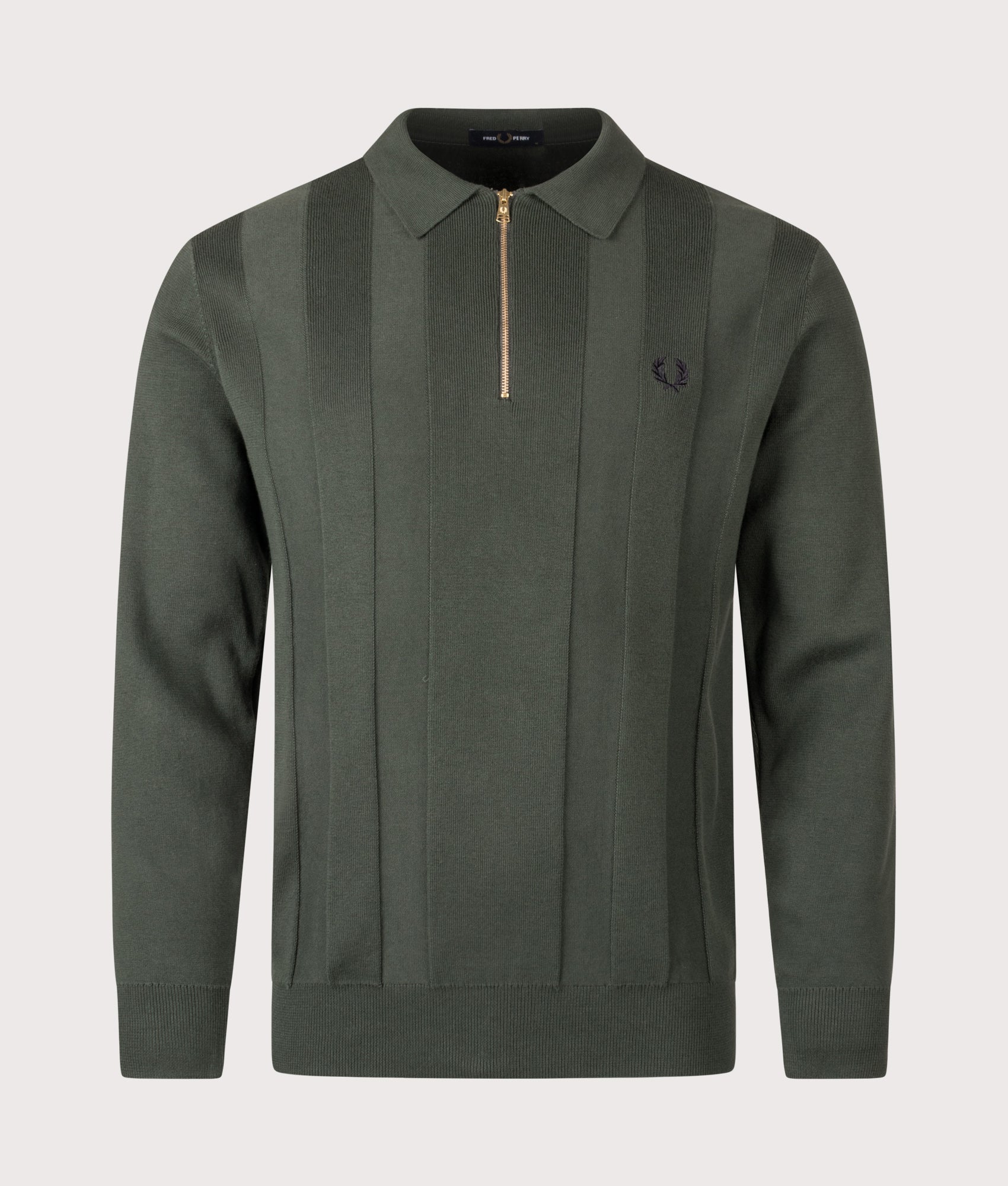トップス Ribbed Polo Shirt - G5138 FRED PERRY A go to for Spring Fred Perry Women's Ribbed Polo Shirt