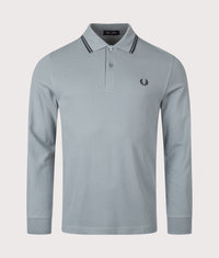 Long Sleeve Twin Tipped Polo Shirt: Z56 Stockport Blue/Navy