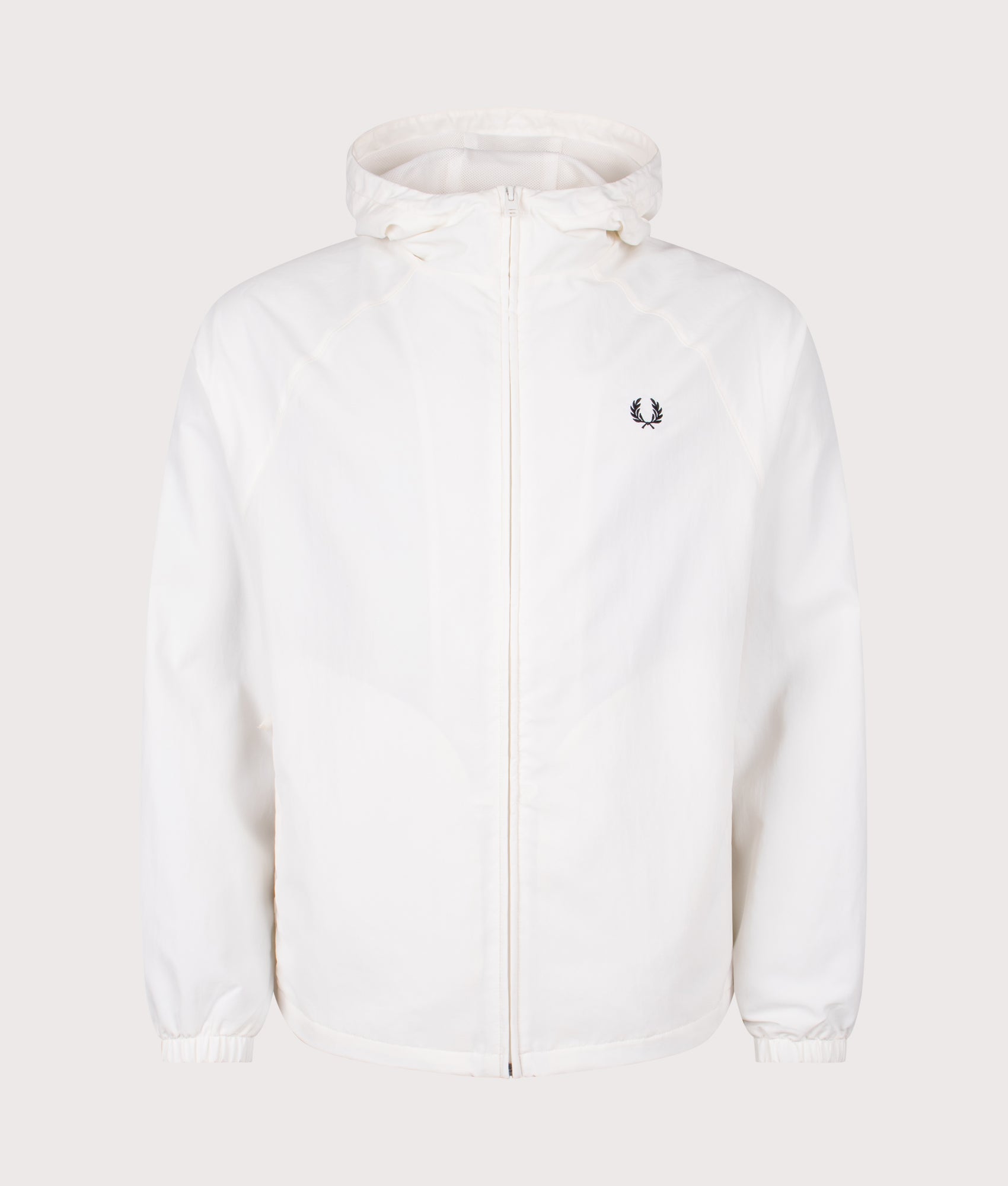 Hooded Shell Jacket in Snow White | Fred Perry | EQVVS