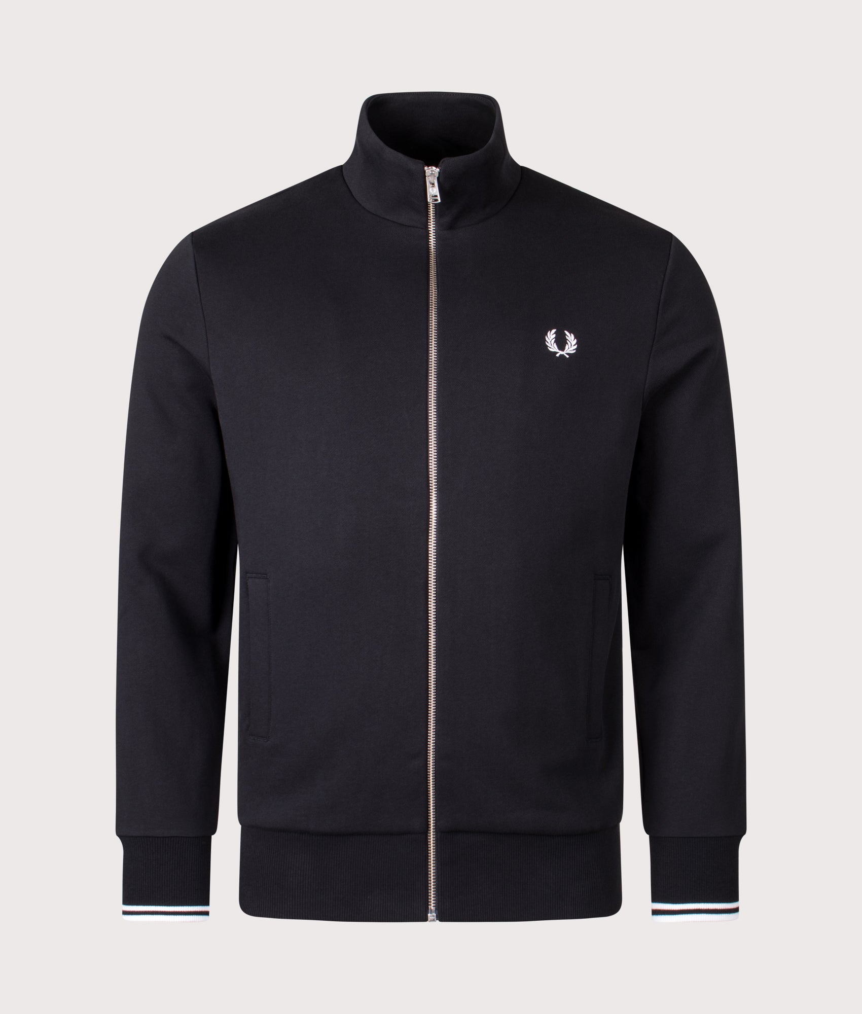 [未使用] Fred Perry ジップアップジャケット Zip Through Sweatshirt in Black | Fred Perry | EQVVS