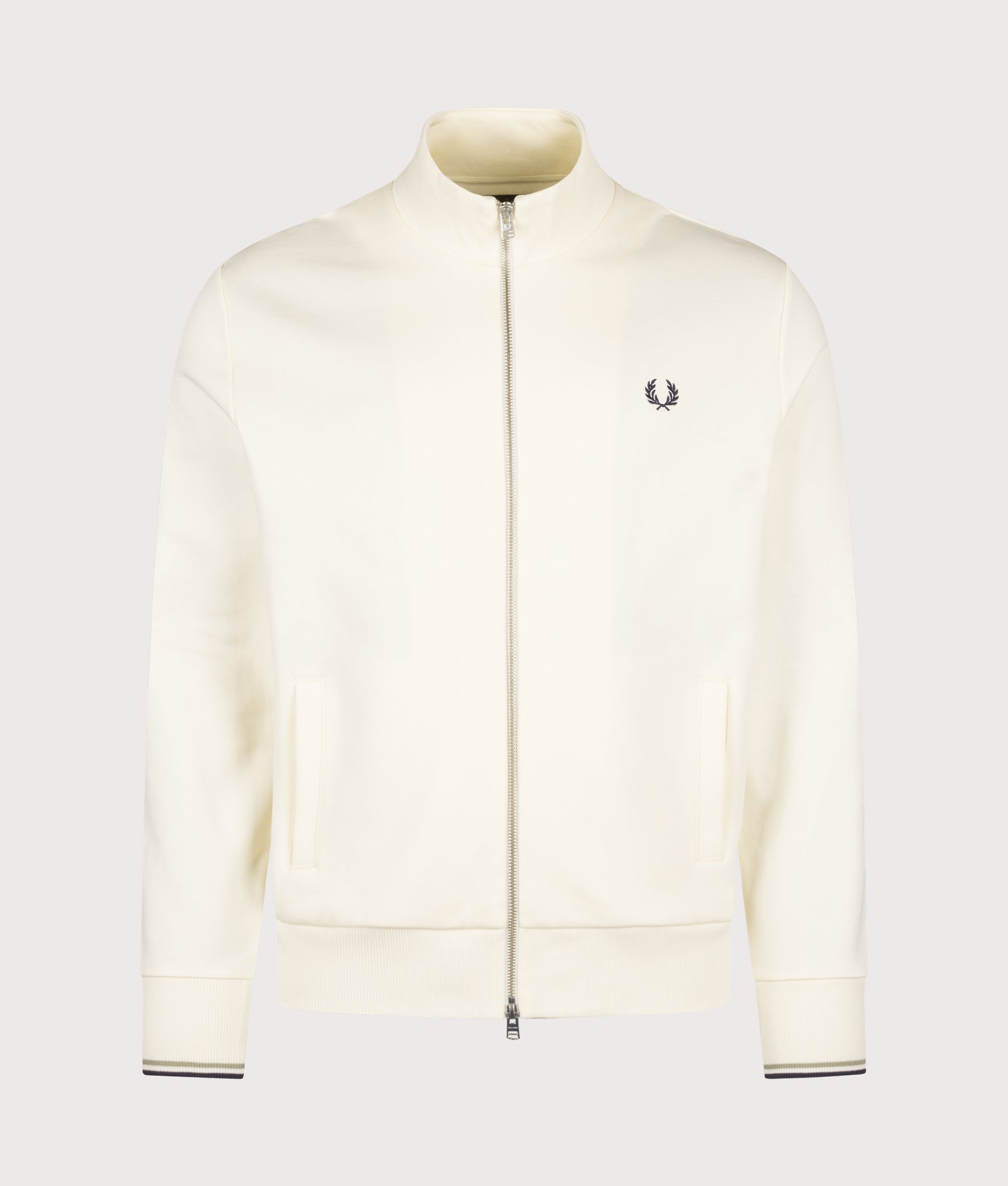 Regular Fit Track Top in Ecru | Fred Perry | EQVVS