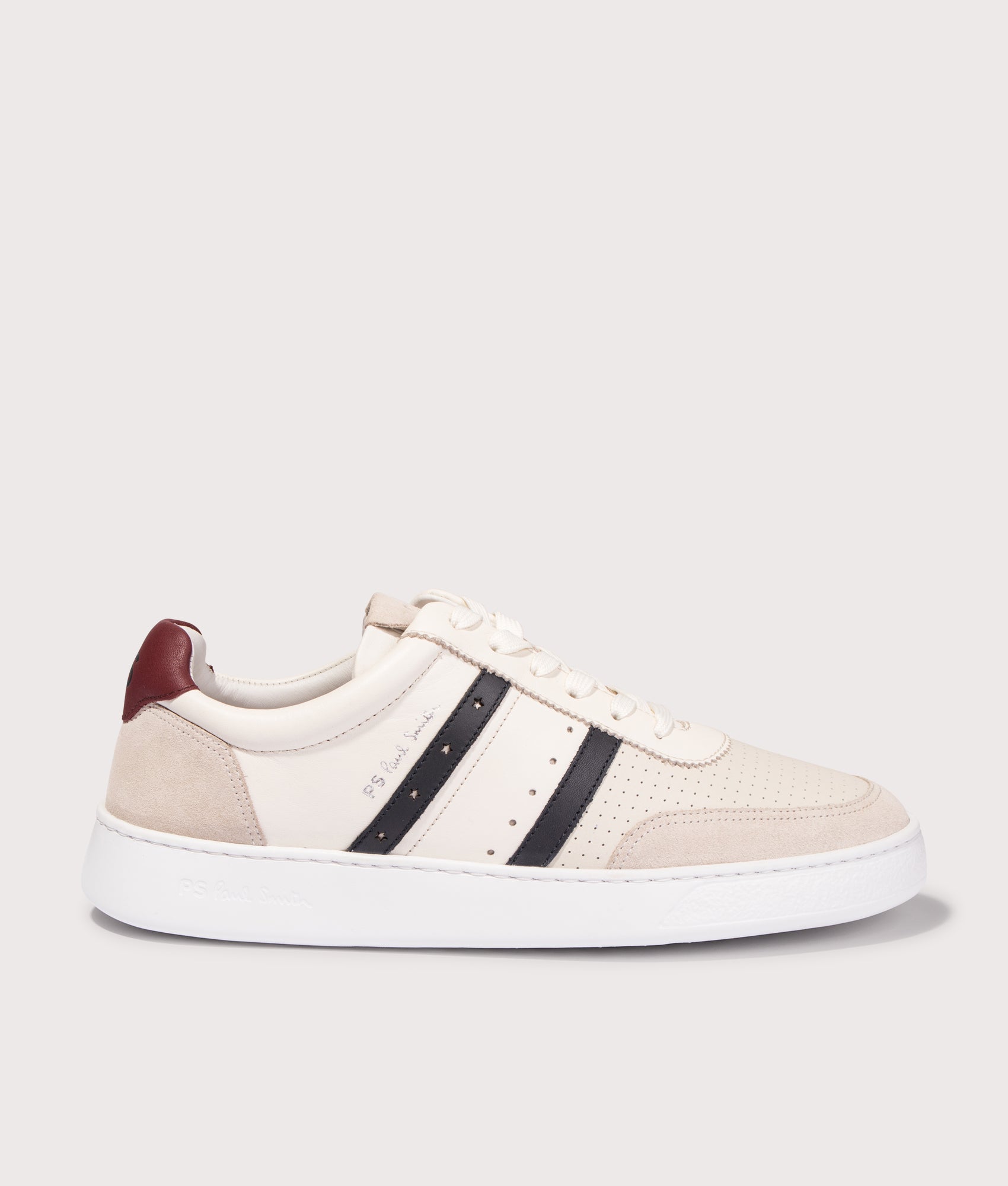 Leather 'Birch' Trainers in Off White | PS Paul Smith