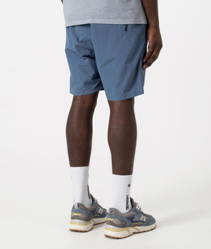 Hauge Recycled Nylon Swimmers in Fog Blue by Norse Projects. EQVVS Back Angle Shot.