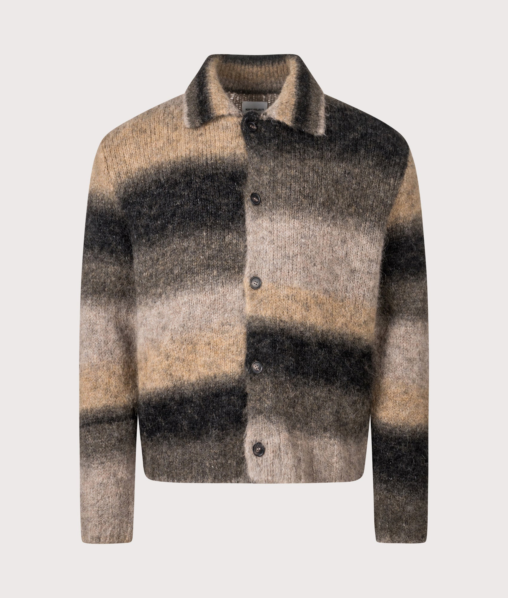 Erik Gradient Alpaca Wool Jacket in Khaki | Norse Projects | EQVVS