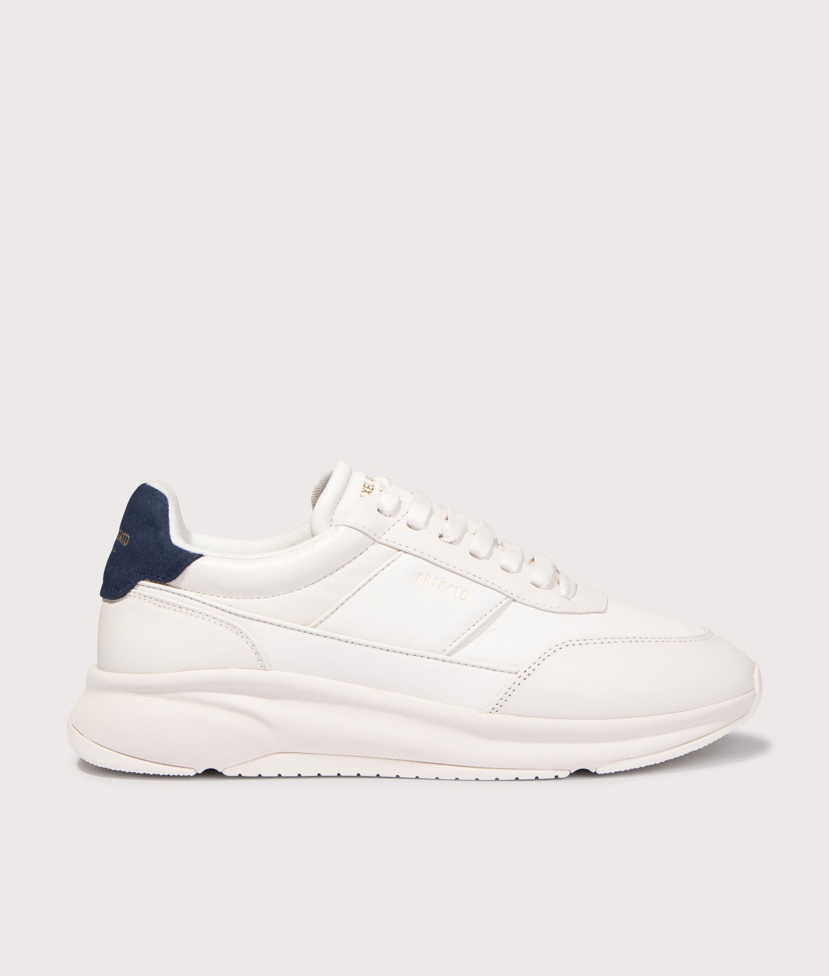 Genesis Neo Leather Runners in Off White/Blue | Axel Arigato | EQVVS