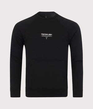 Logo-and-Coordinates-Sweatshirt-Black/White-Neil-Barrett-EQVVS