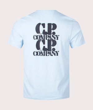 CP Company 30/1 Jersey Graphic T-Shirt Starlight Blue Black Shot EQVVS