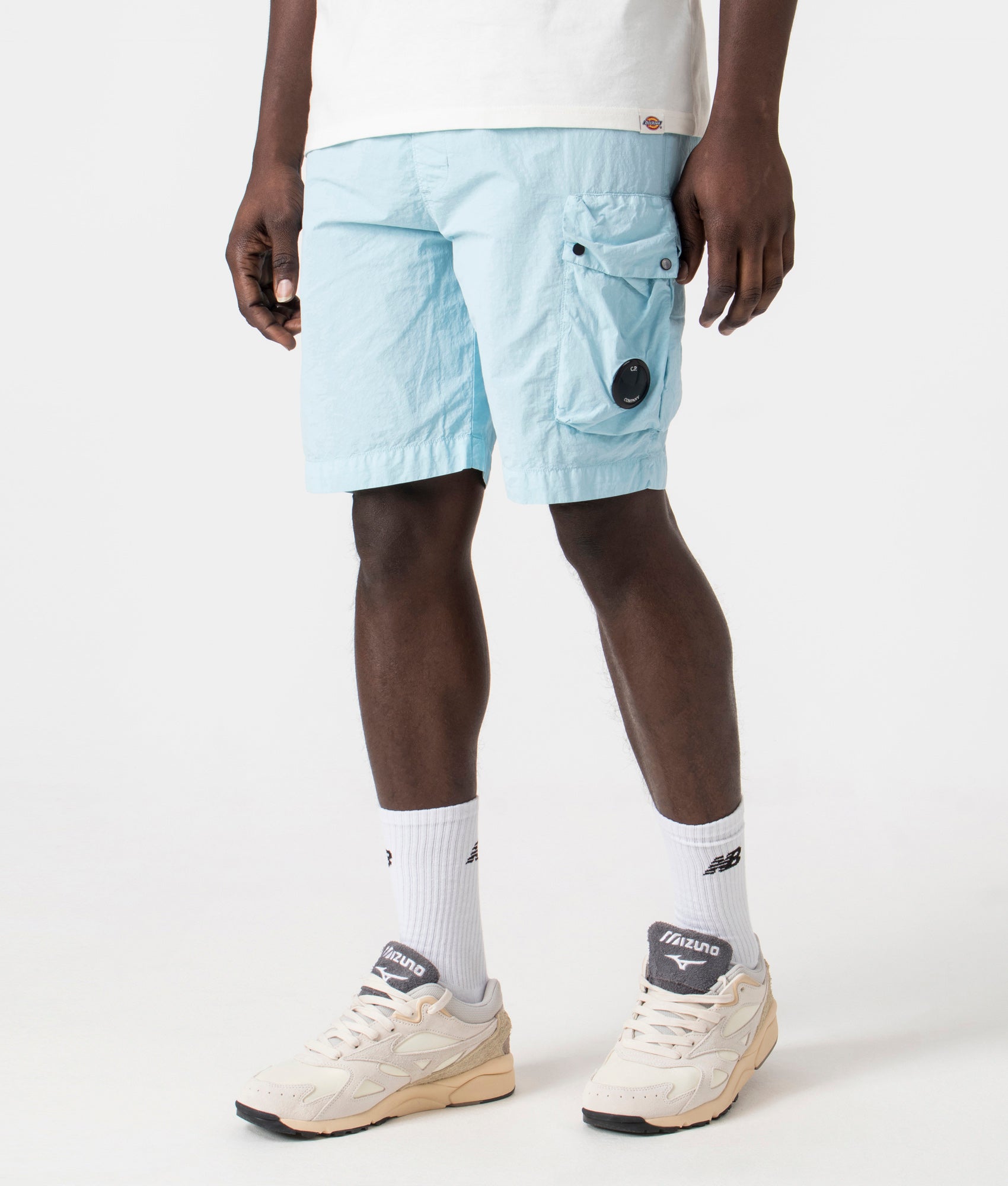Farfetch Shorts Cp Company Blue Cp Company Shorts Company Lens
