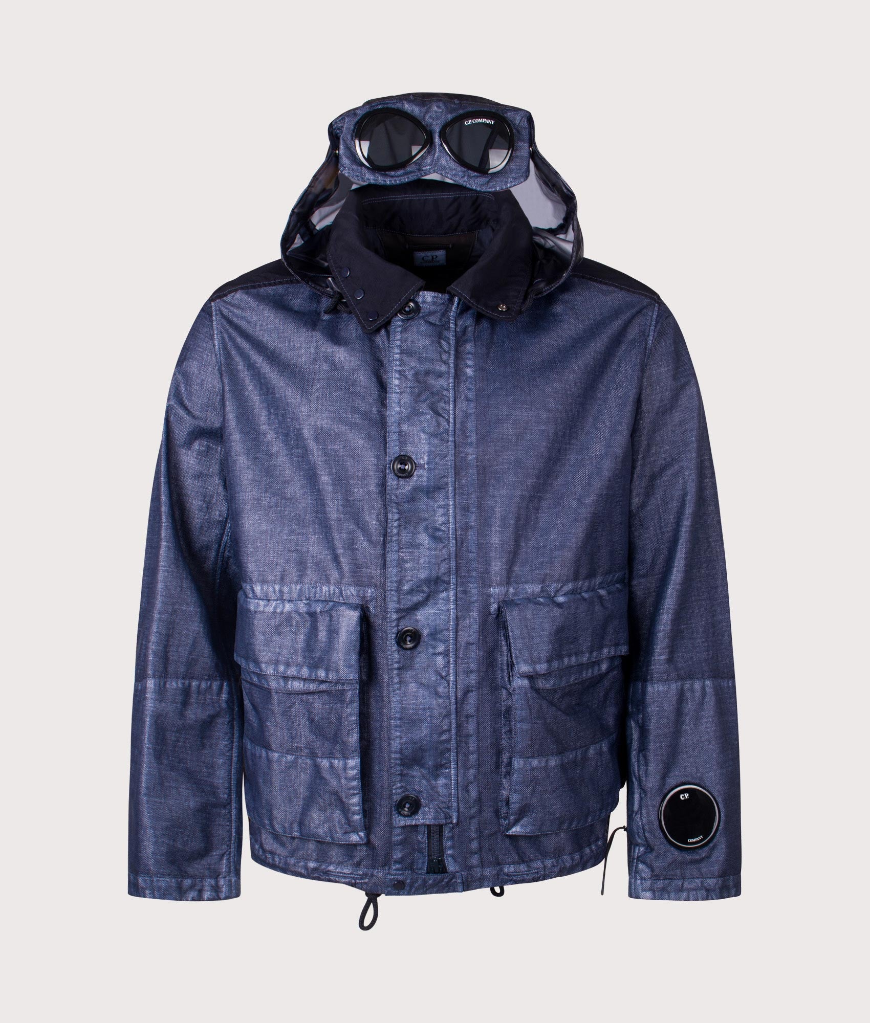 Rafia Mille Goggle Jacket in Oceana | C.P. Company | EQVVS