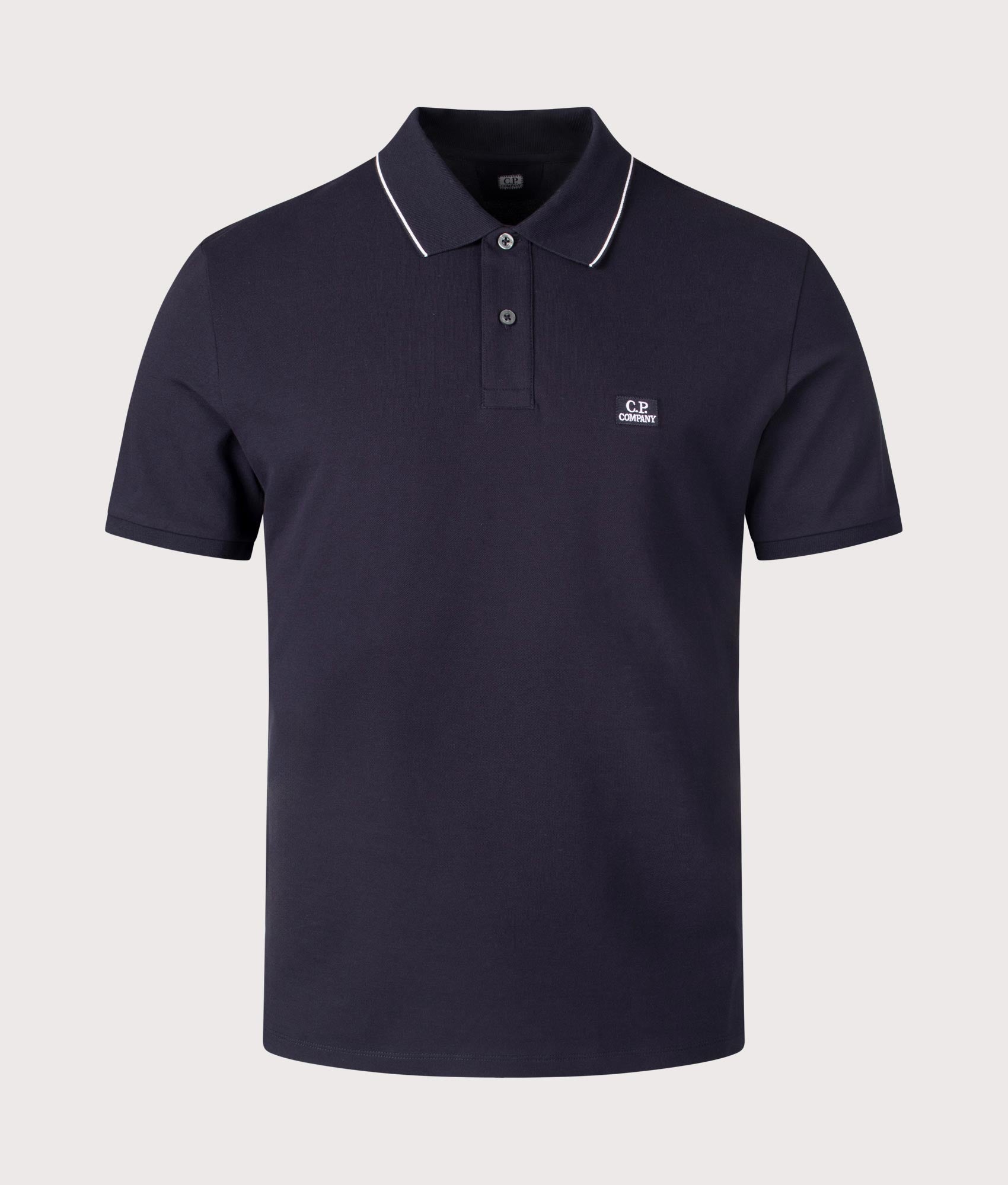 Company Piqué Short Sleeve Polo Shirt in Total Eclipse EQVVS
