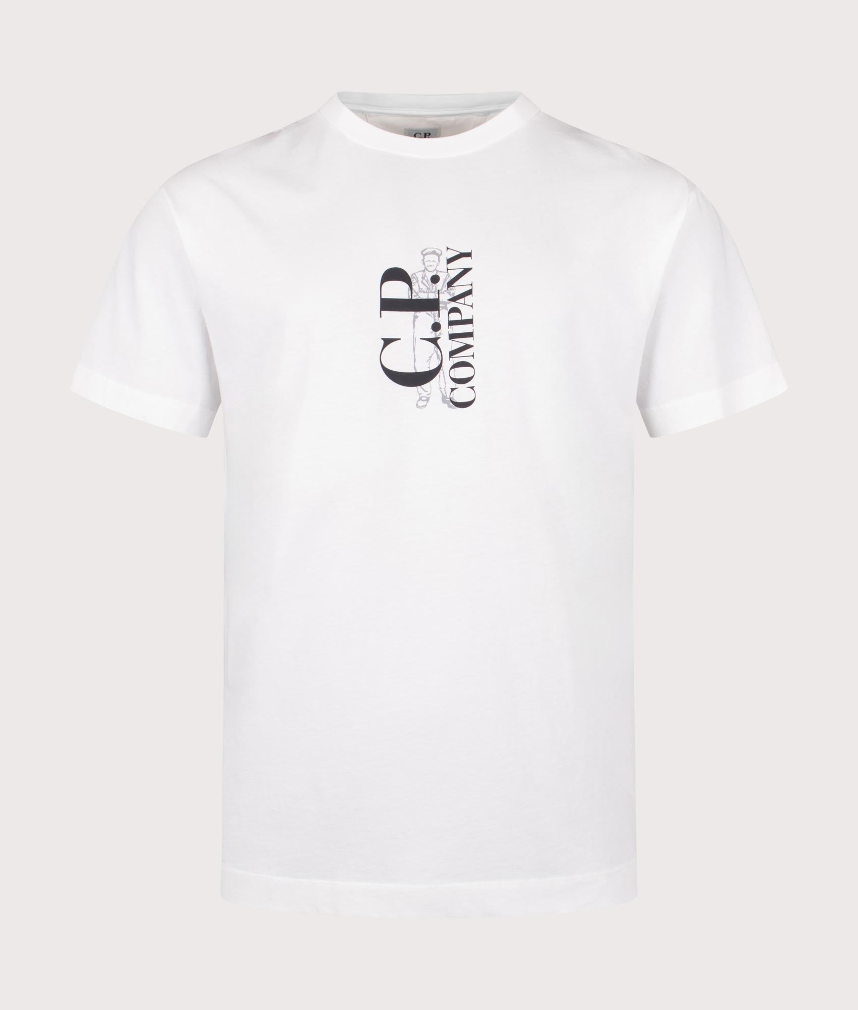 CP COMPANY｜ (30/1 Jersey Chest Logo T-Shirt (18CMTS177A T-shirt CP Company 30/1 Jersey Logo Black | Lesthete