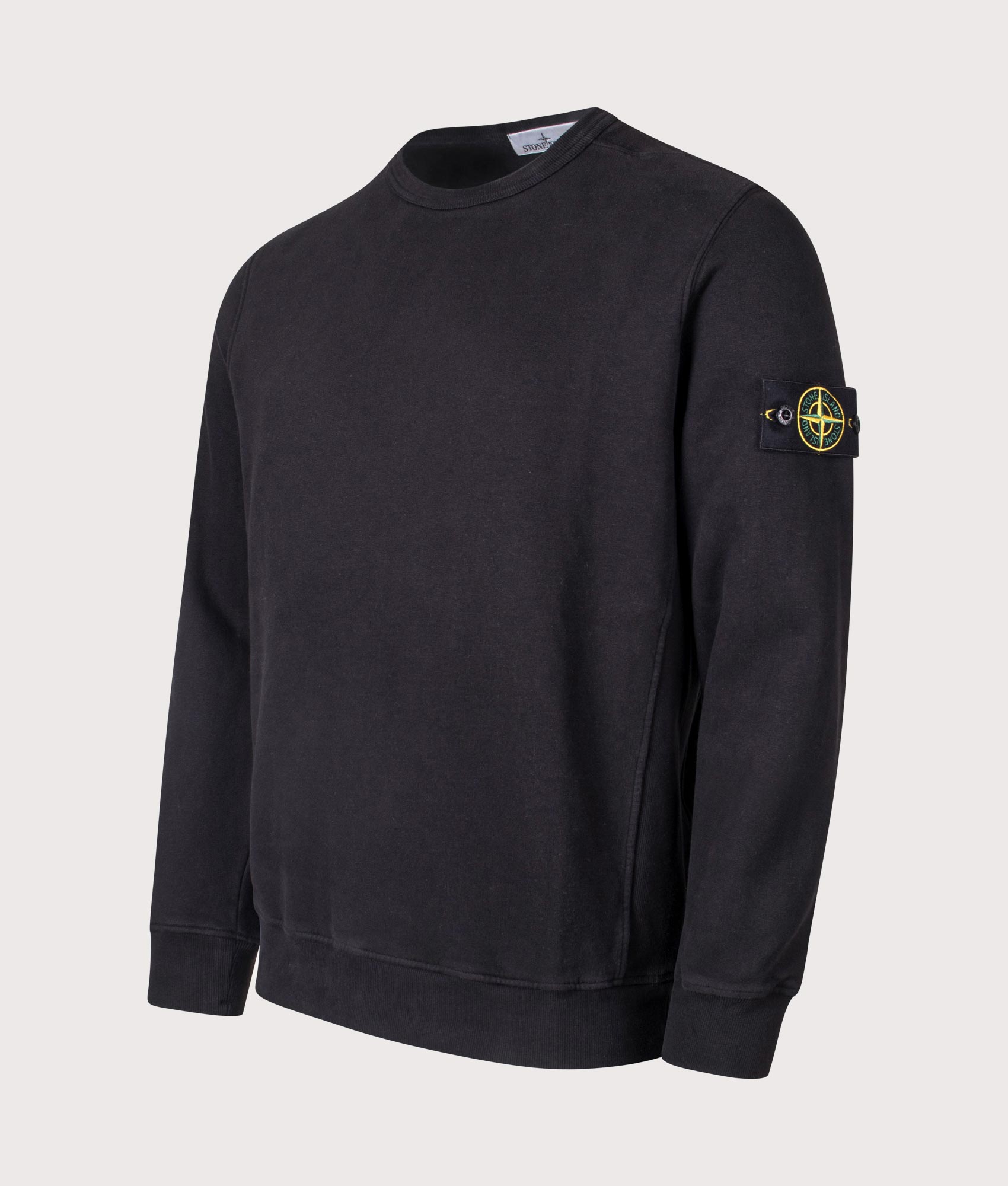 STONE  23AW BRUSHED SWEAT 3XL ブラック Brushed Organic Cotton Sweatshirt in Black | STONE ISLAND | EQVVS