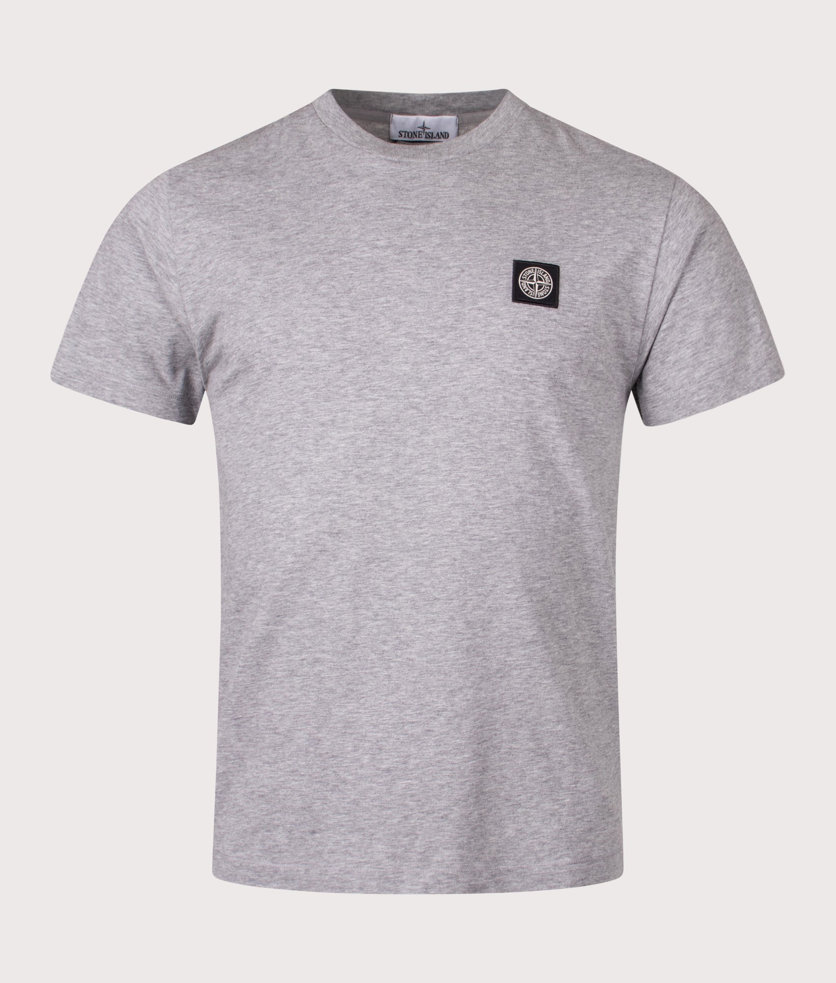Slim Fit Patch Logo T-Shirt in Dark Gray | STONE ISLAND | EQVVS