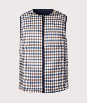 Actve Reversible Vest in Navy by Aquascutum. EQVVS Front Angle Shot