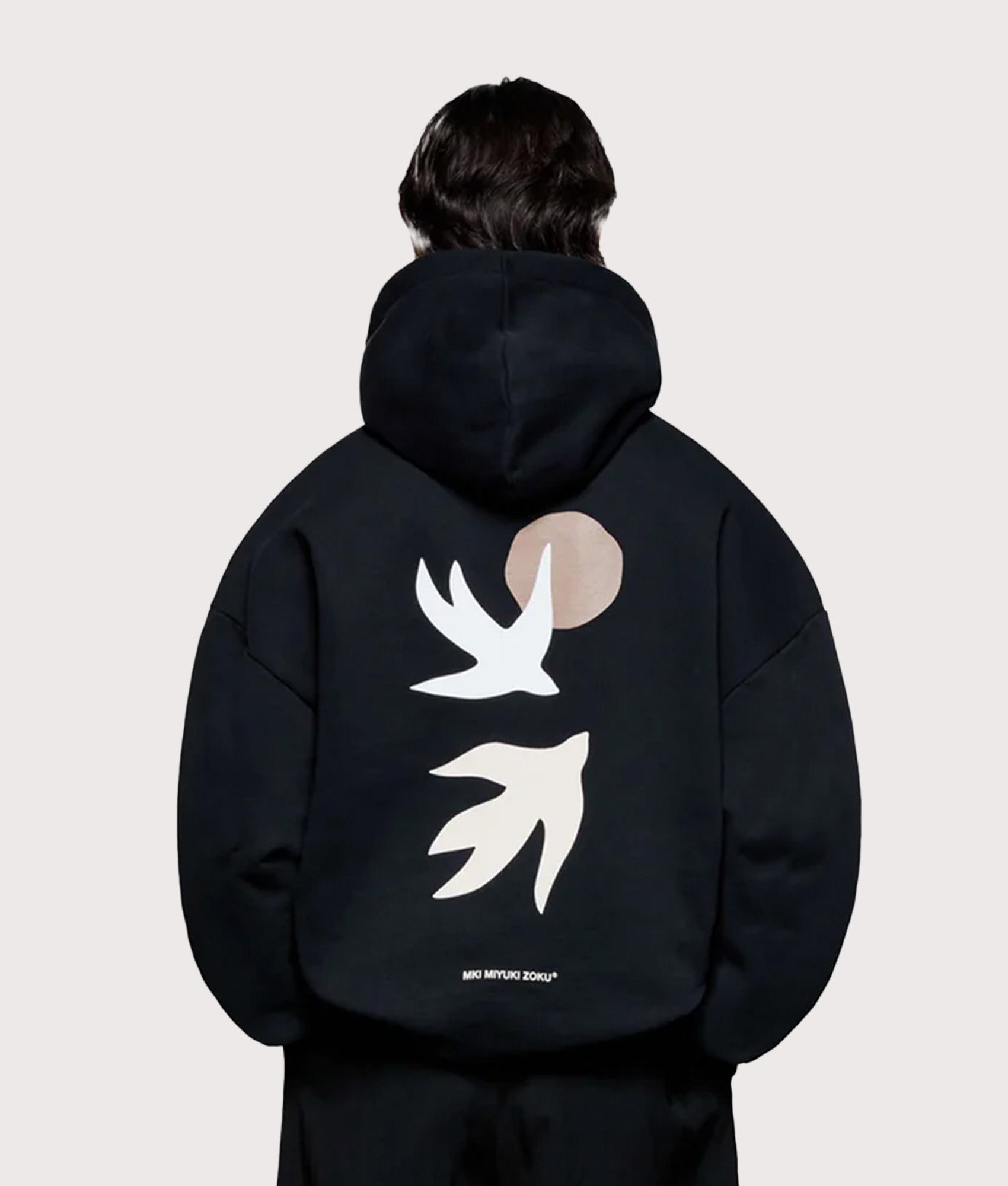 Swallow Hoodie in Black | MKI MIYUKI ZOKU | EQVVS