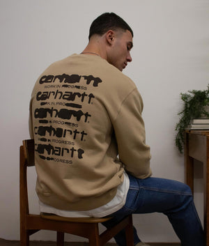 Relaxed Fit Ink Bleed Sweatshirt