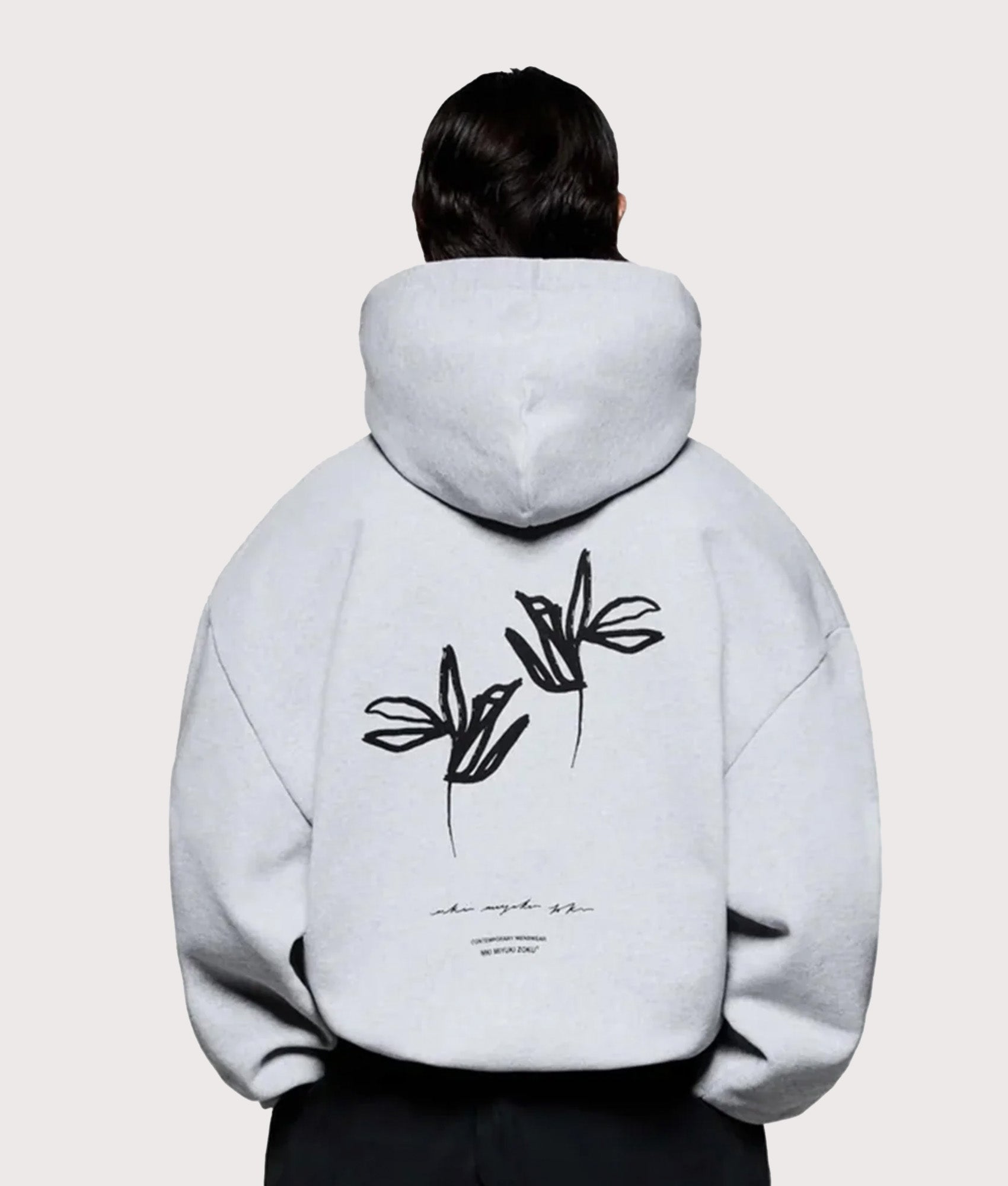 BE:FIRST着用モデル　FLOWER BONE HOODIE Vol. 1 Cropped Zip Front Hoodie Posy | White Fox Boutique UK