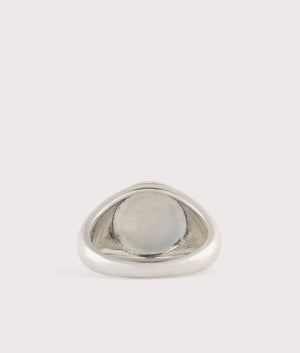 Silver Napoleon Ring by Serge Denimes. EQVVS Back Angle Shot.