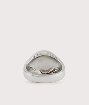 Silver Vitruvian Man Ring by Serge Denimes. EQVVS Back Angle Shot.