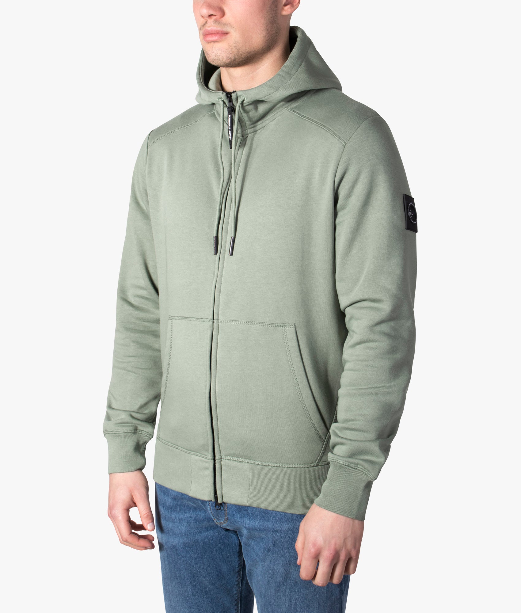 Zip Through Siren Hoodie Sage Marshall Artist EQVVS