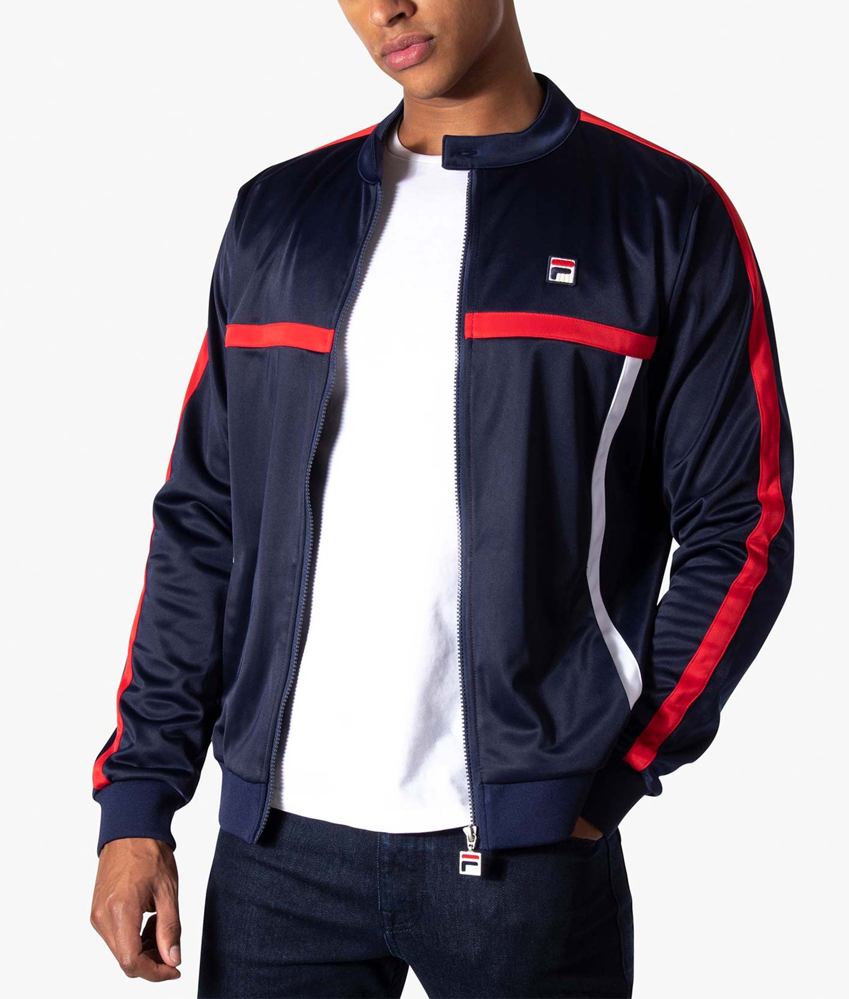 Runner Track Top Peacoat Chinese Red White | FILA | EQVVS
