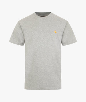 Relaxed-Fit-Chase-T-Shirt-Grey-Heather/Gold-Carhartt-WIP-EQVVS