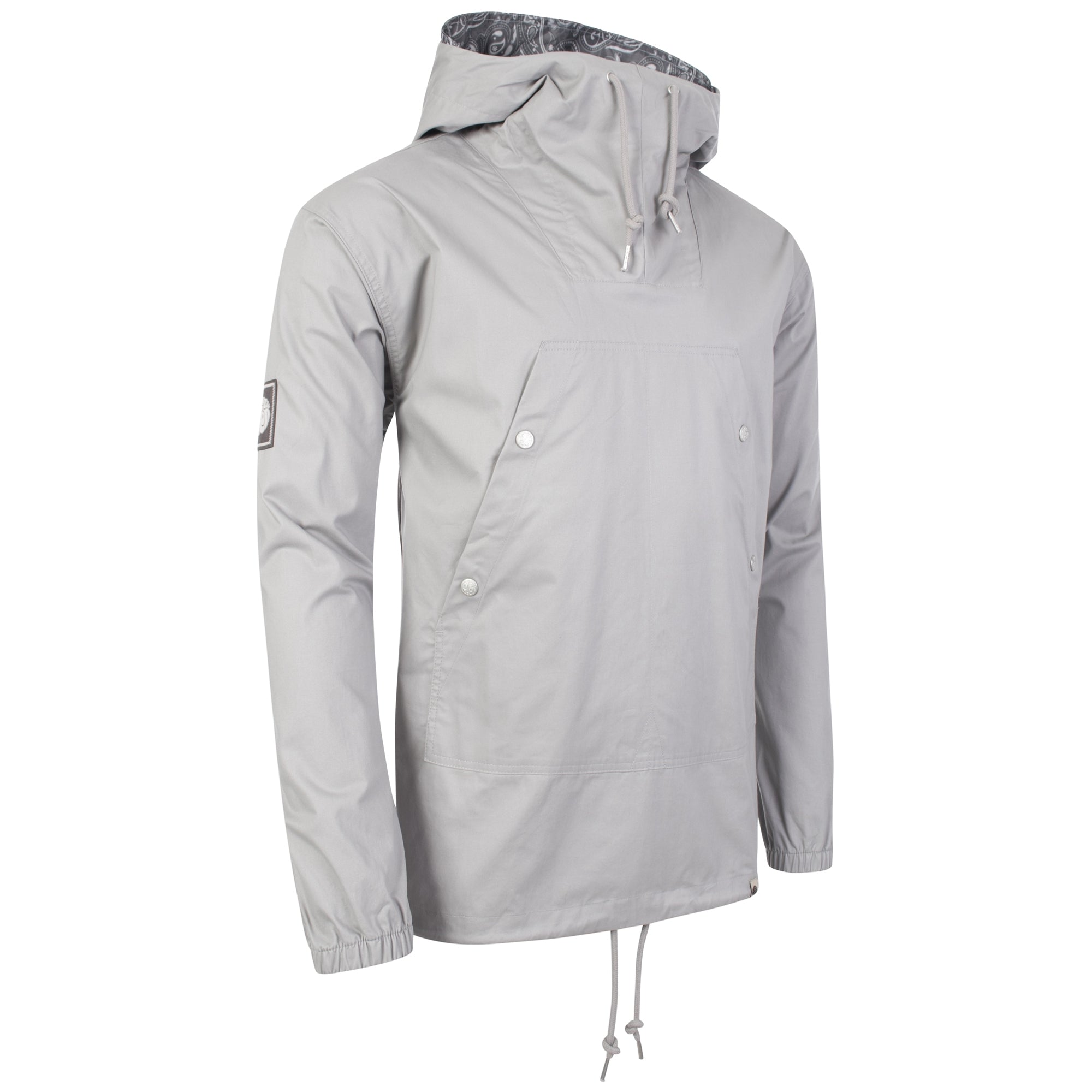 Cotton Forrest Overhead Jacket Grey Pretty Green EQVVS