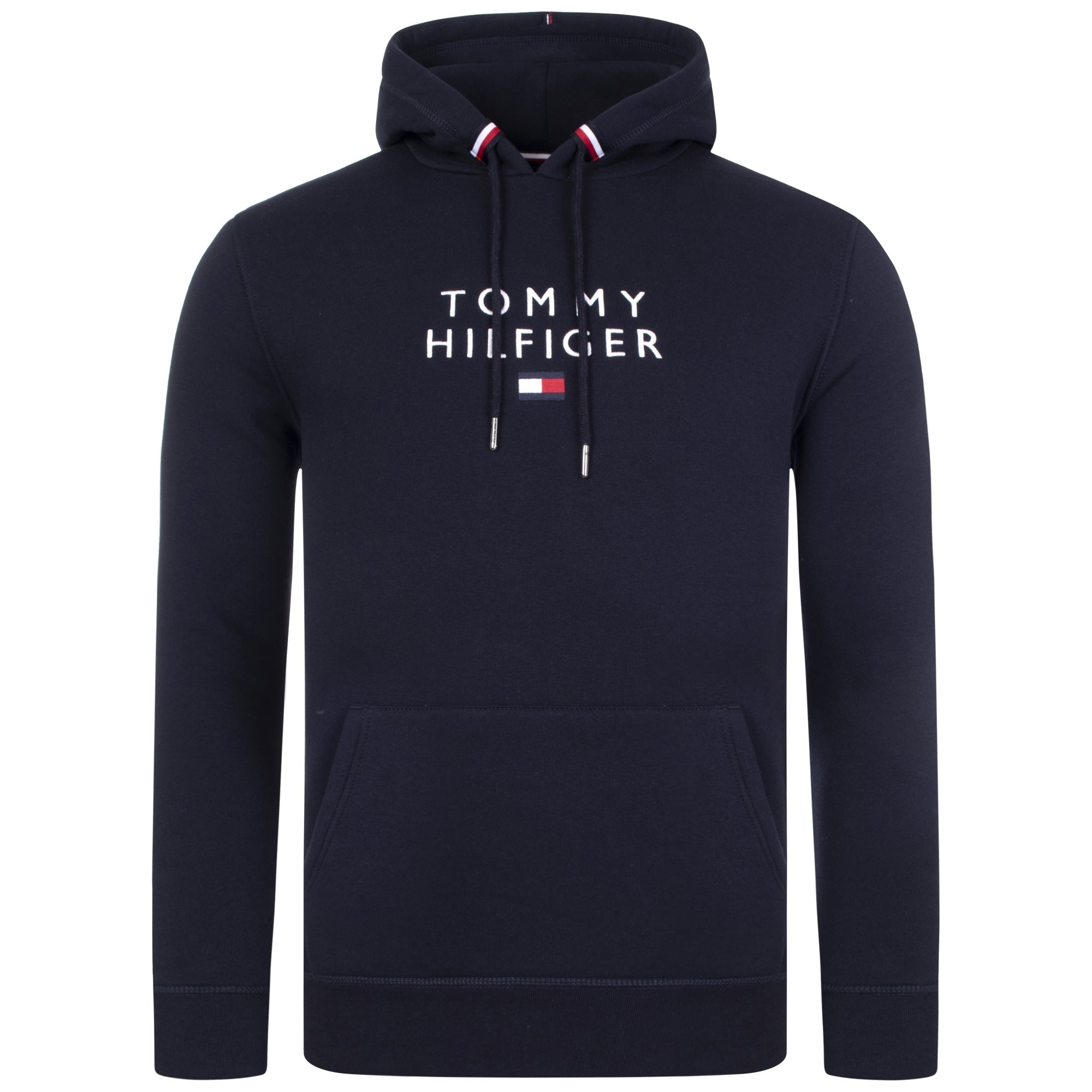 Stacked Tommy Logo Hoodie Desert Sky |Tommy Hilfiger | EQVVS