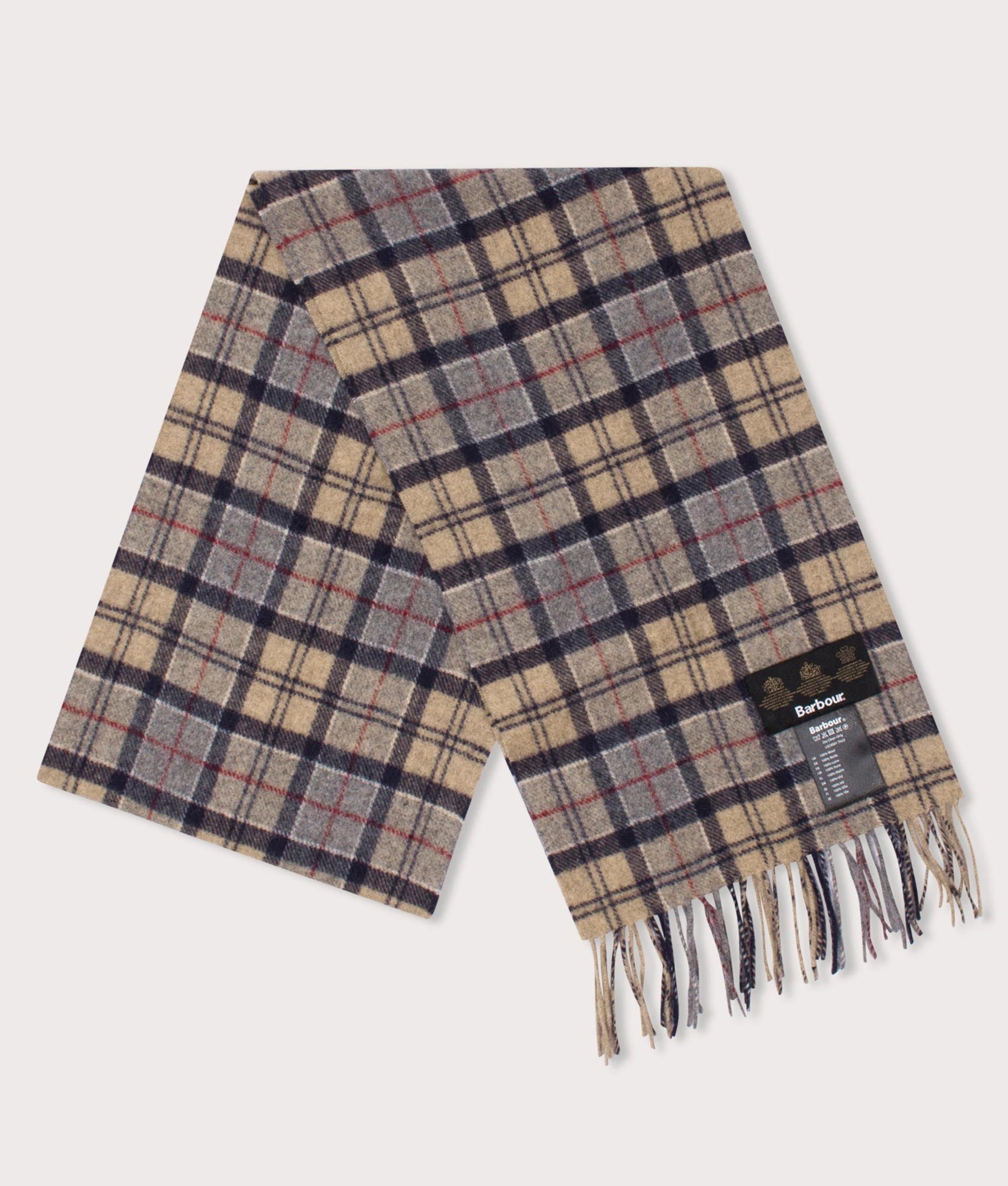 Tartan Scarf Dress Stone Tartan | Barbour Lifestyle | EQVVS Tartan Scarf Dress Stone Tartan | Barbour Lifestyle | EQVVS