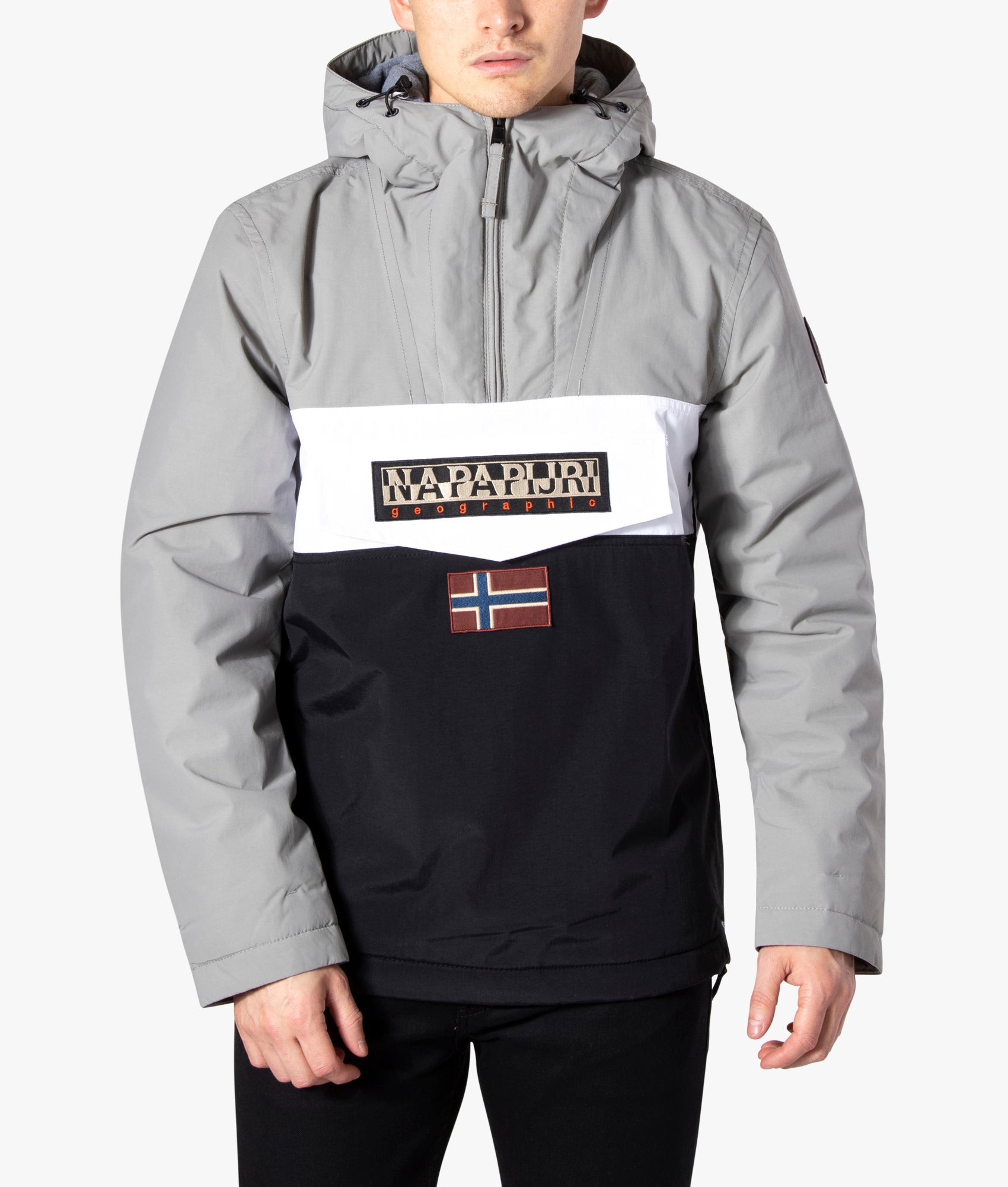 Republikeinse partij wiel Reden Colour Block Rainforest Jacket Black |Napapijri | EQVVS