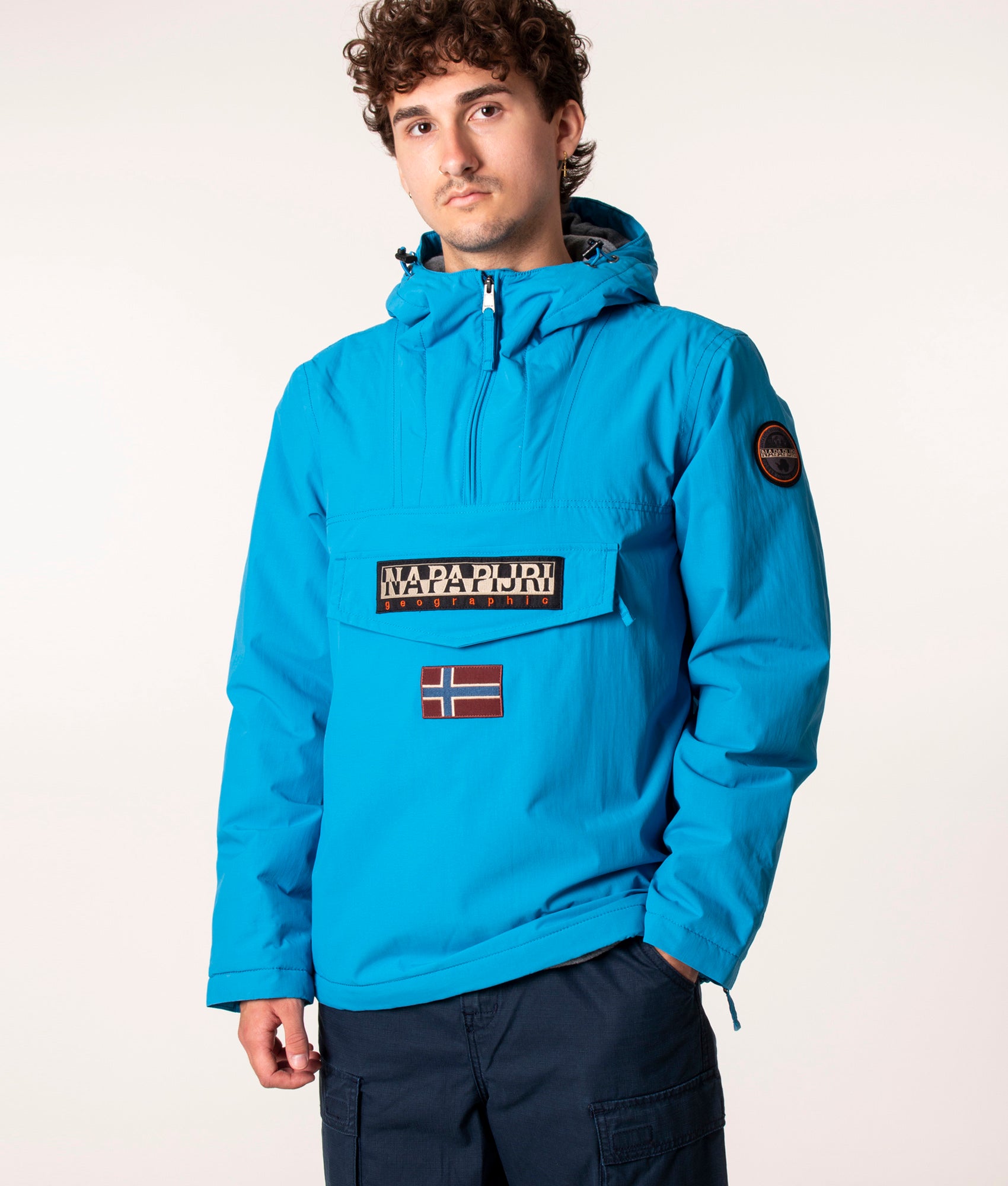 Uitstralen Stad bloem wapen Rainforest3 Overhead Jacket Blue Mediterran | Napapijri | EQVVS