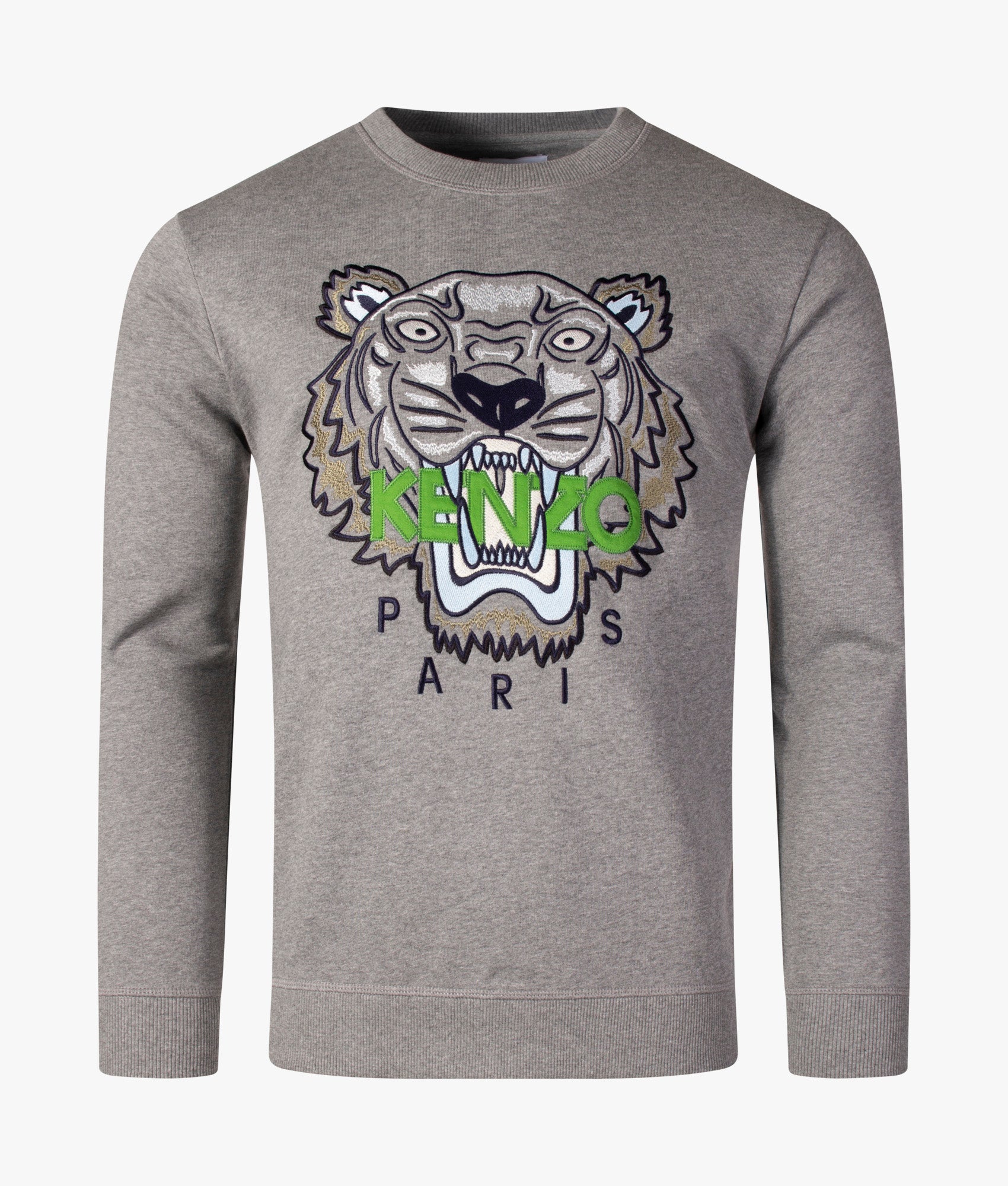 Tiger Head Logo Sweat Dove Grey KENZO EQVVS - Main Image