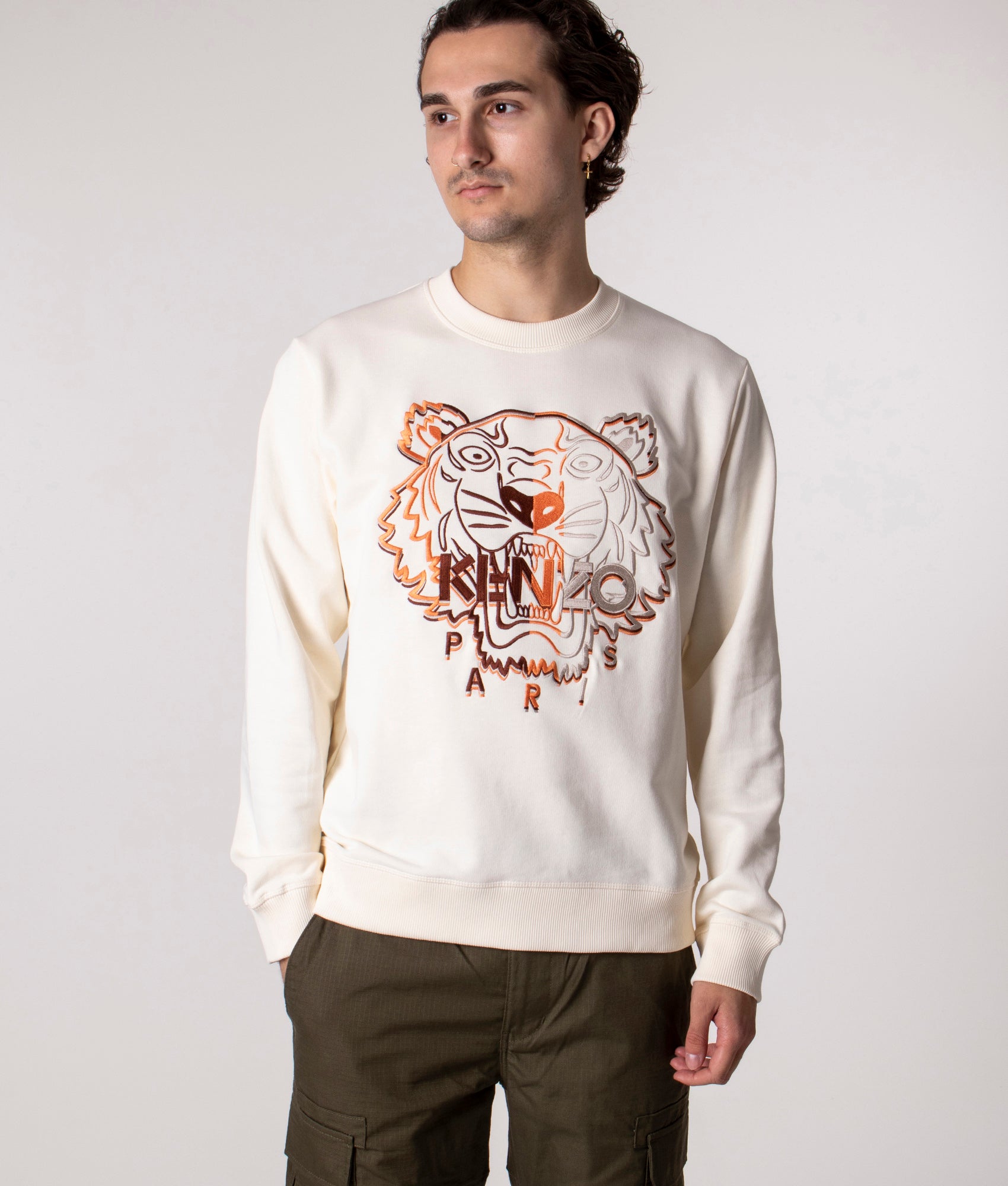 Tiger Seasonal 2 Logo Sweatshirt, KENZO