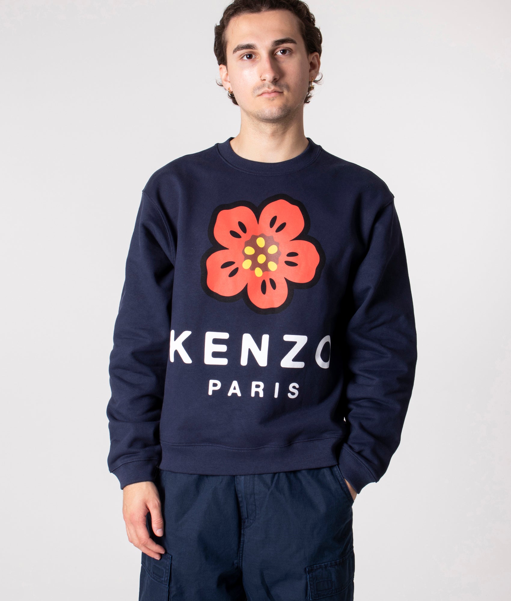 KENZO BOKE FLOWER SWEAT midnight blue