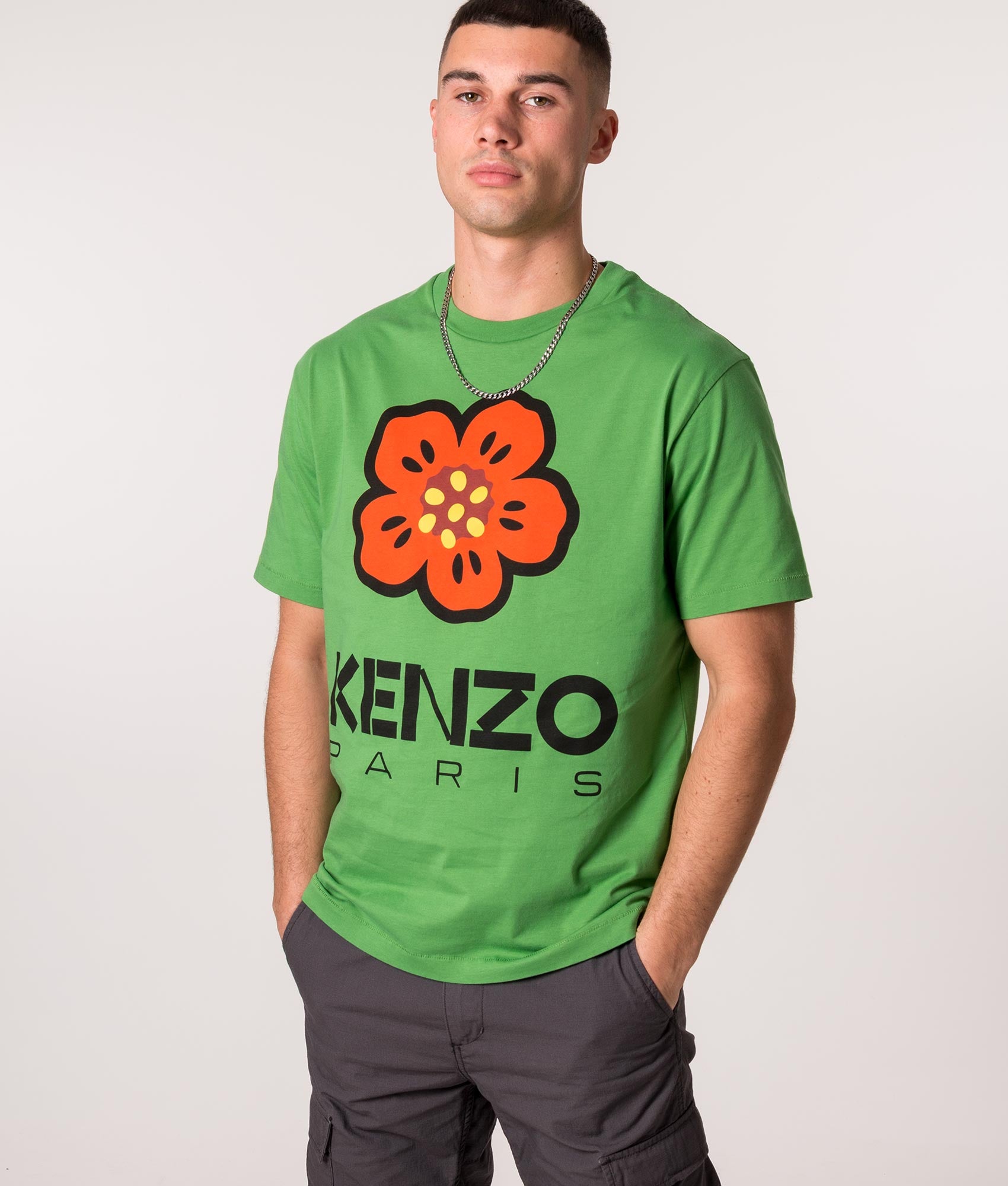 Boke Flower T-Shirt Grass Green | KENZO | EQVVS