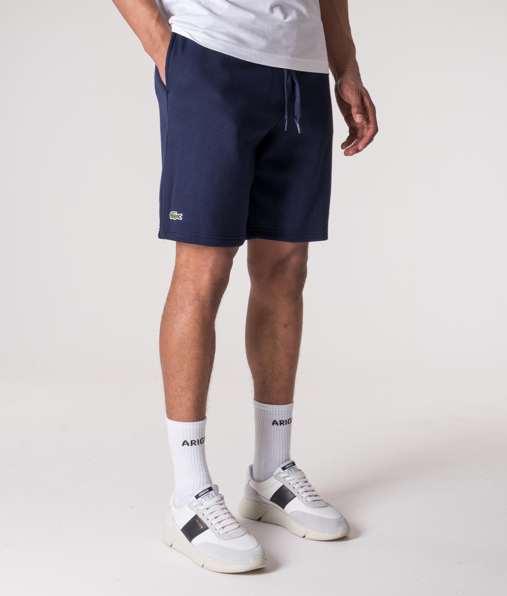 Twisted cache Stedord Regular Fit Sport Fleece Sweat Shorts Navy | Lacoste | EQVVS
