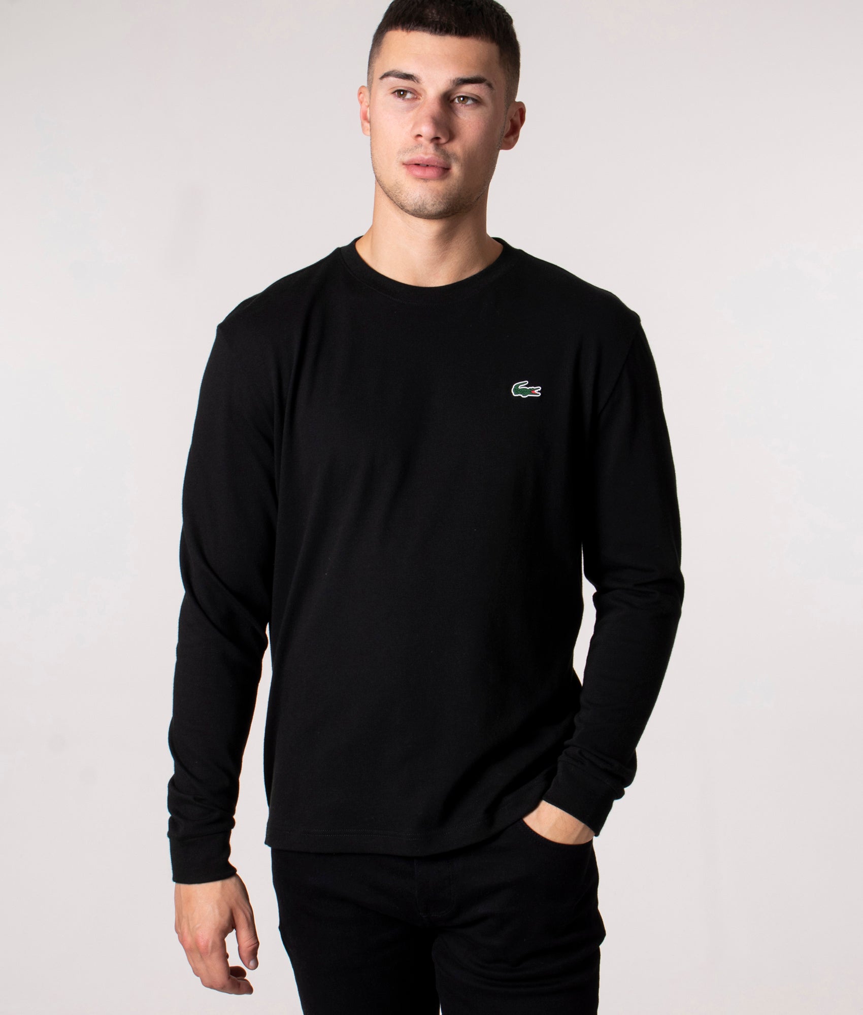 Long Sleeve Croc Logo T-Shirt | Lacoste |