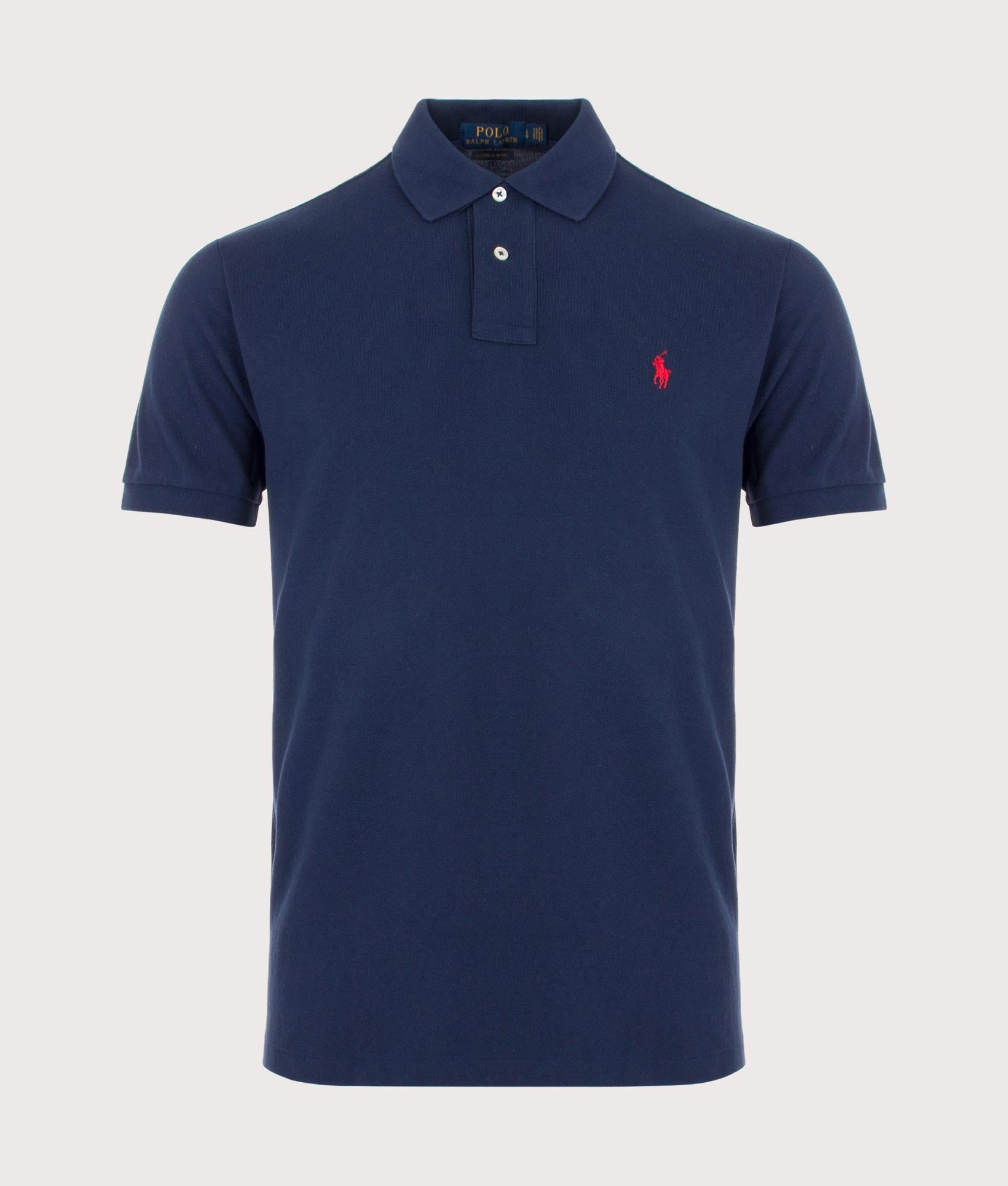 Custom Slim Mesh Polo Shirt Newport Navy | Polo Ralph Lauren | EQVVS