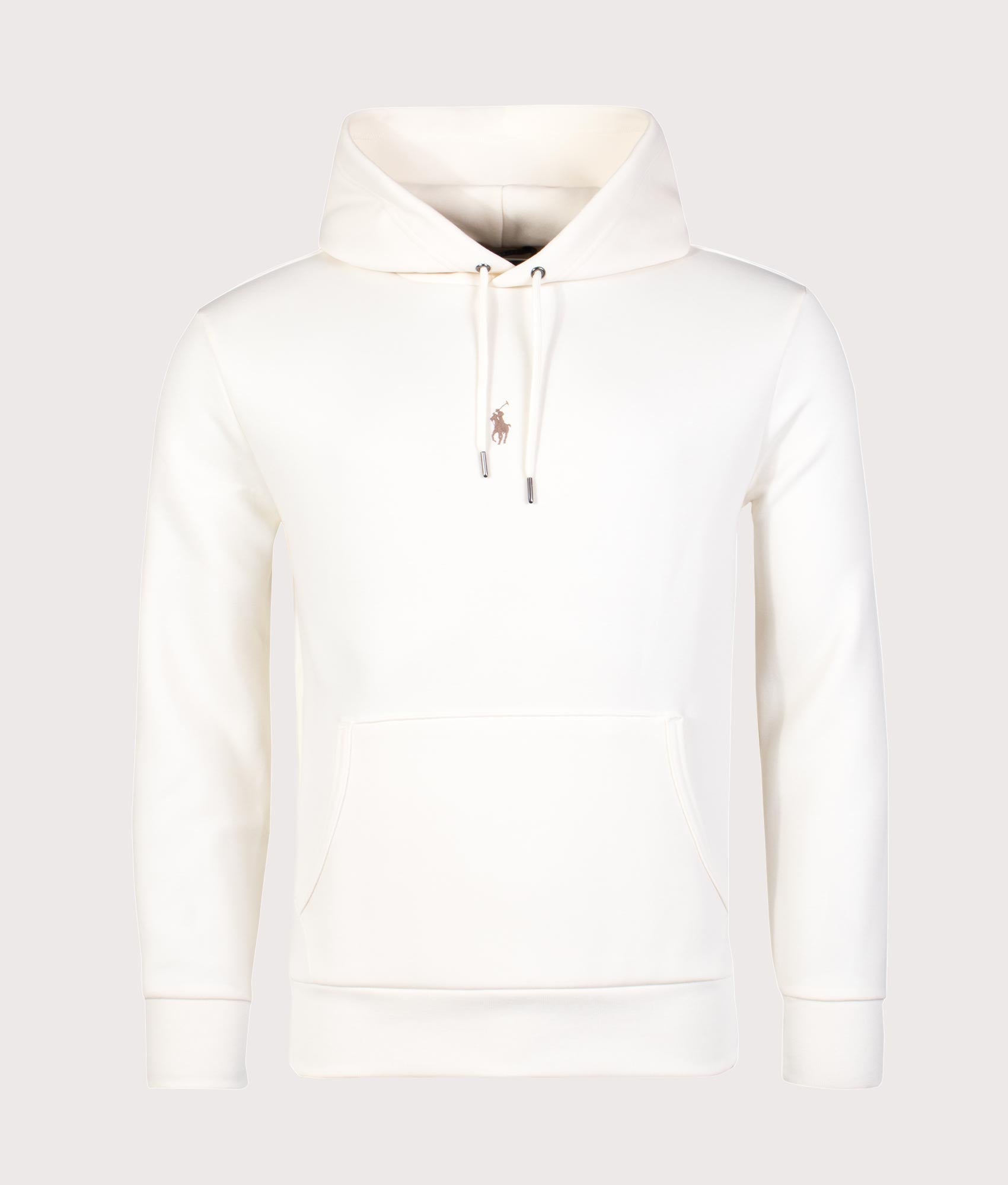 Double Knit Central Logo Hoodie Clubhouse Cream Polo Ralph