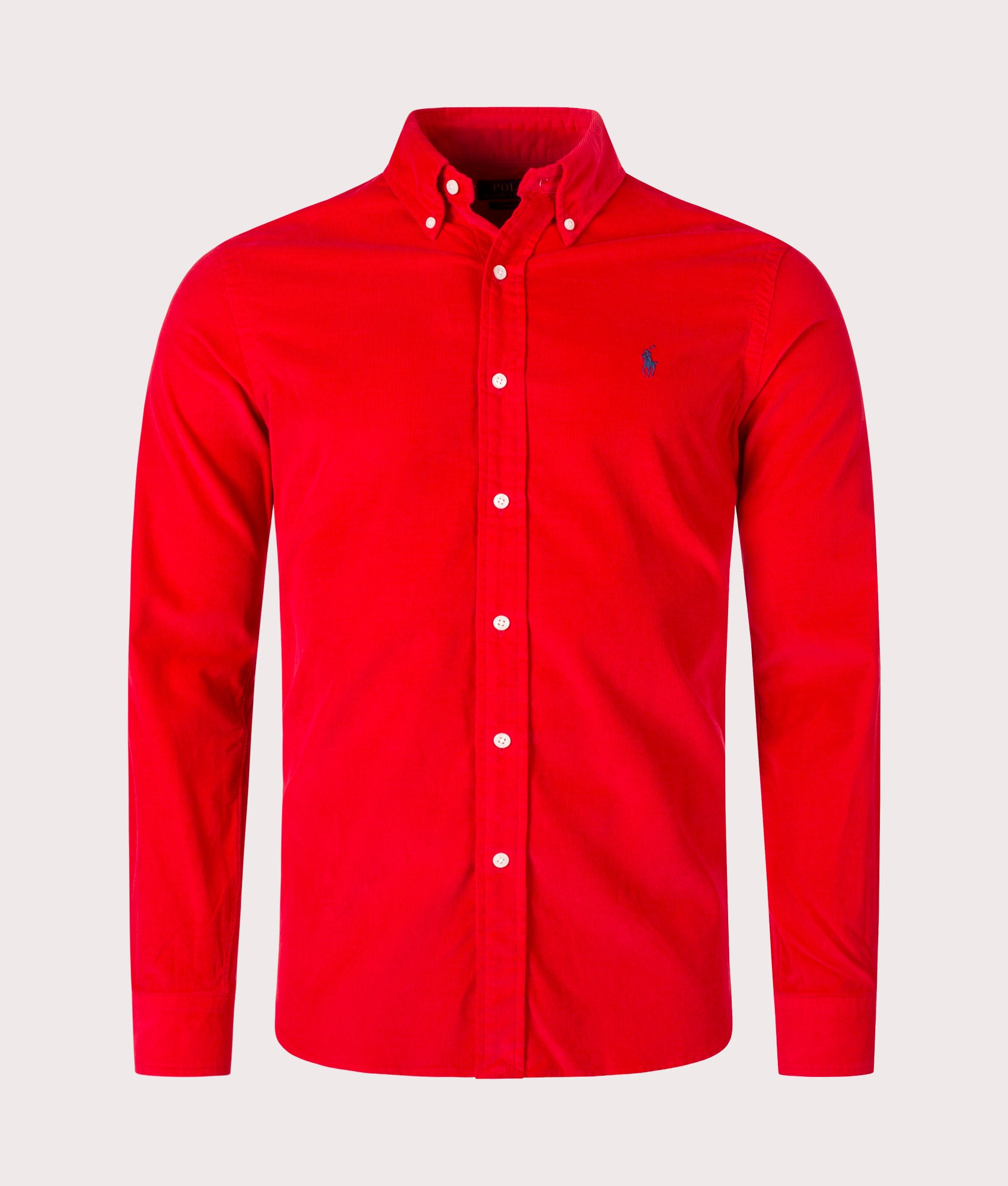Custom Fit Corduroy Shirt Red Polo Ralph Lauren EQVVS