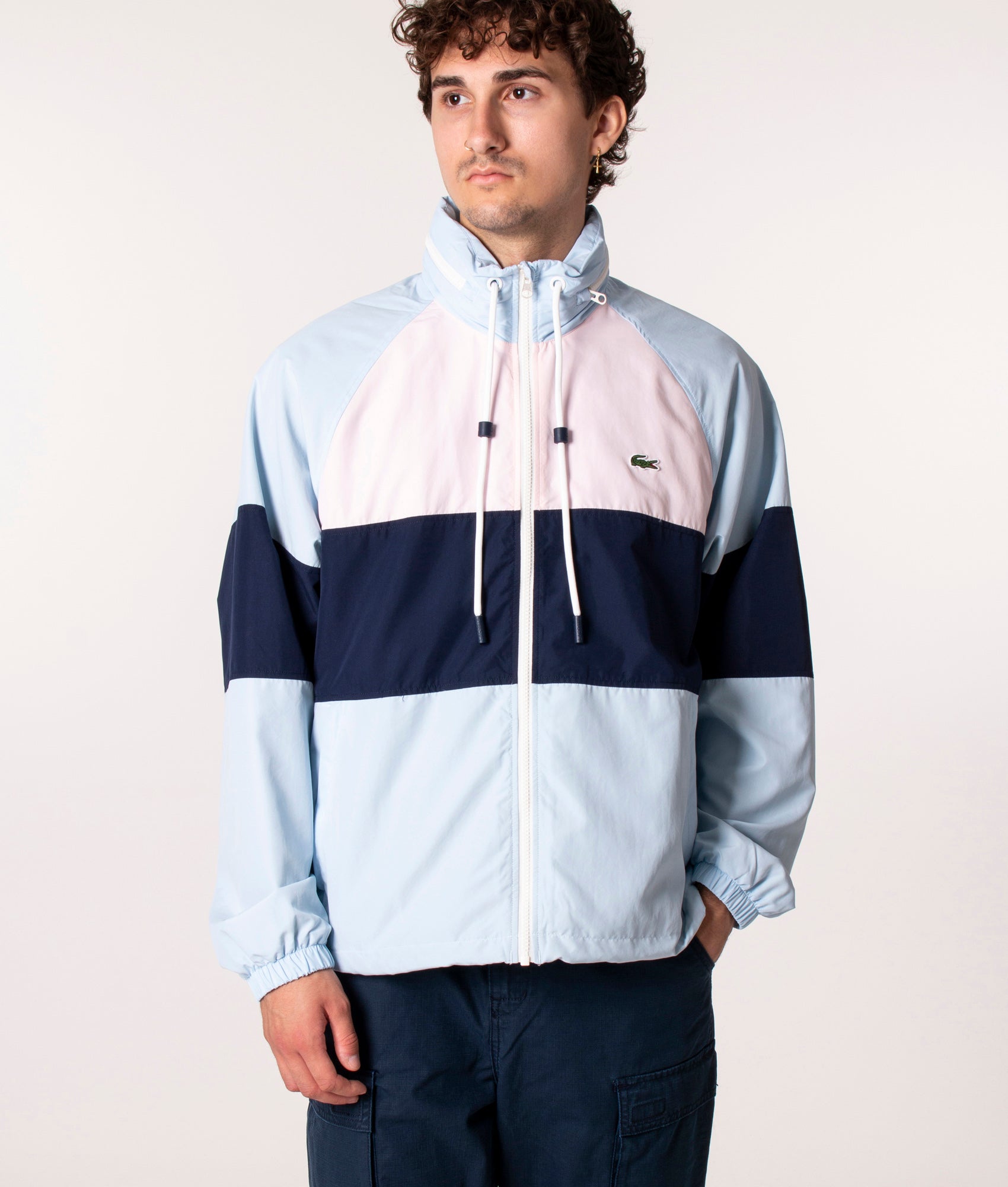 Lacoste colour block coat Outlet